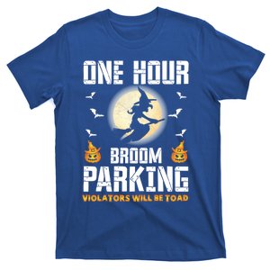 One Hour Broom Parking Scary Funny Halloween Great Gift T-Shirt