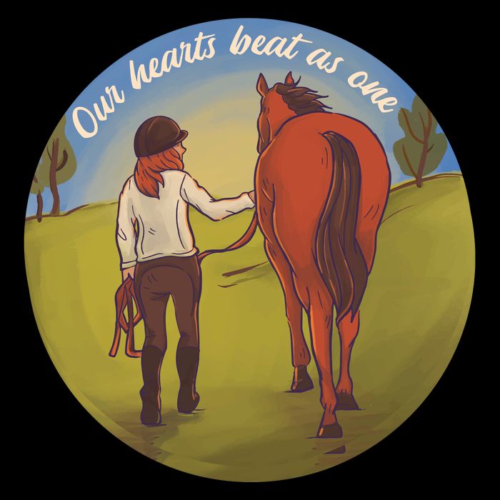 Our Heats Beat As One Horse Lover City Backpack