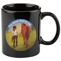 Our Heats Beat As One Horse Lover 11oz C Handle Ceramic Mug