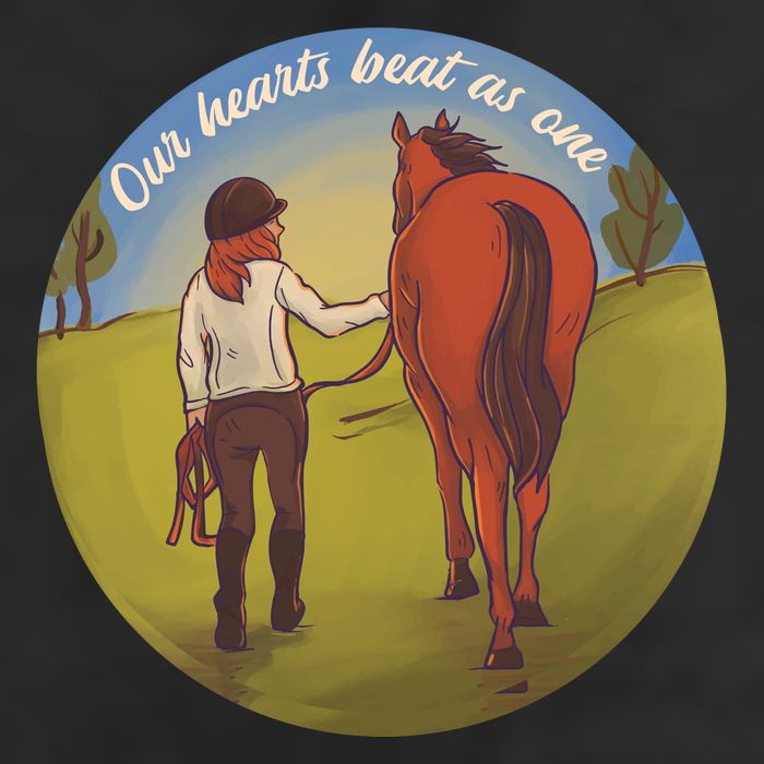 Our Heats Beat As One Horse Lover 11oz C Handle Ceramic Mug