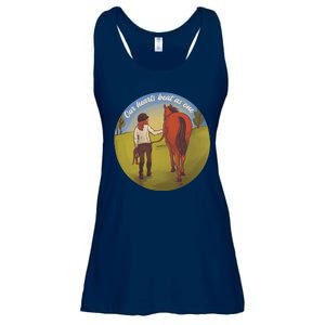 Our Heats Beat As One Horse Lover Ladies Essential Flowy Tank