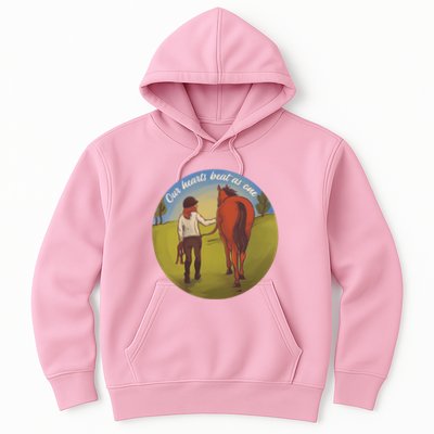 Our Heats Beat As One Horse Lover Hoodie