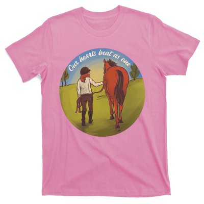 Our Heats Beat As One Horse Lover T-Shirt