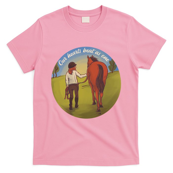 Our Heats Beat As One Horse Lover T-Shirt