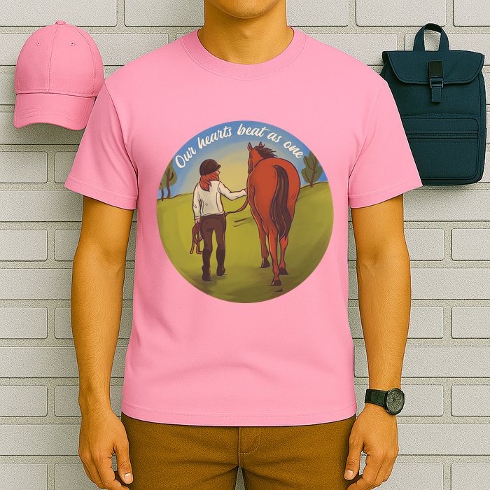 Our Heats Beat As One Horse Lover T-Shirt