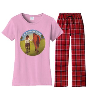 Our Heats Beat As One Horse Lover Women's Flannel Pajama Set