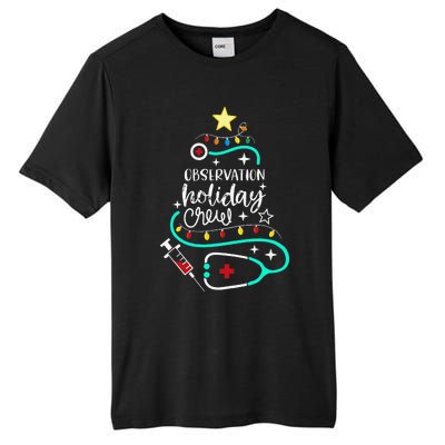 Observation Holiday Crew Xmas Patient Monitoring Nurse Tech Tall Fusion ChromaSoft Performance T-Shirt