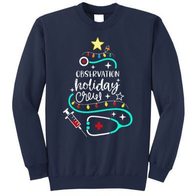 Observation Holiday Crew Xmas Patient Monitoring Nurse Tech Sweatshirt