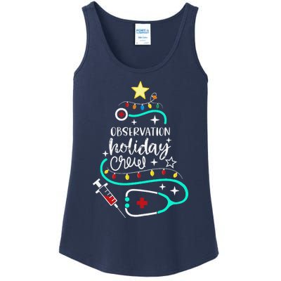 Observation Holiday Crew Xmas Patient Monitoring Nurse Tech Ladies Essential Tank