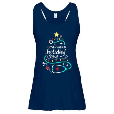 Observation Holiday Crew Xmas Patient Monitoring Nurse Tech Ladies Essential Flowy Tank