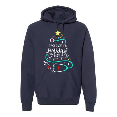 Observation Holiday Crew Xmas Patient Monitoring Nurse Tech Premium Hoodie