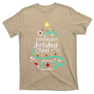 Observation Holiday Crew Xmas Patient Monitoring Nurse Tech T-Shirt