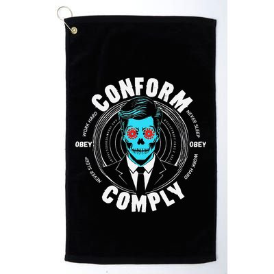 Obey Hoodie Comply Conform Whatch Tv Golf Towel