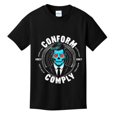 Obey Hoodie Comply Conform Whatch Tv Kids T-Shirt
