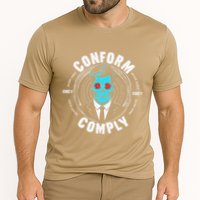 Obey Hoodie Comply Conform Whatch Tv Cooling Performance Crew T-Shirt