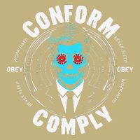 Obey Hoodie Comply Conform Whatch Tv Cooling Performance Crew T-Shirt