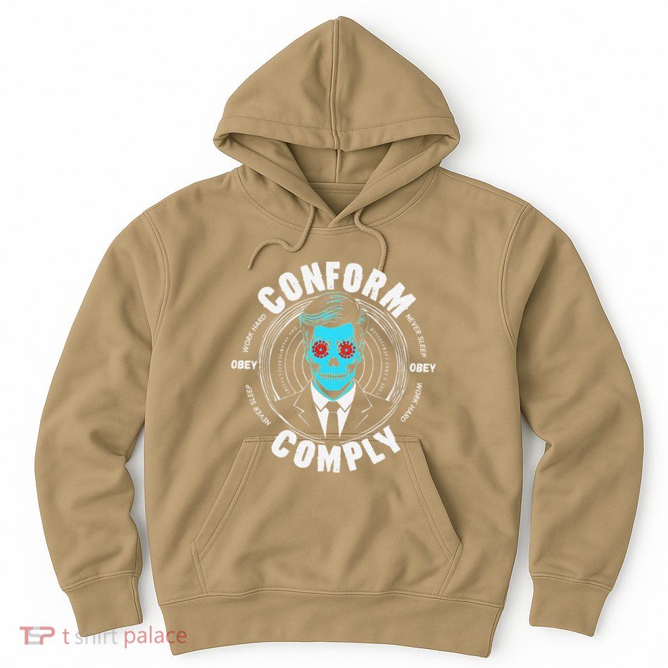 Obey Hoodie Comply Conform Whatch Tv Hoodie