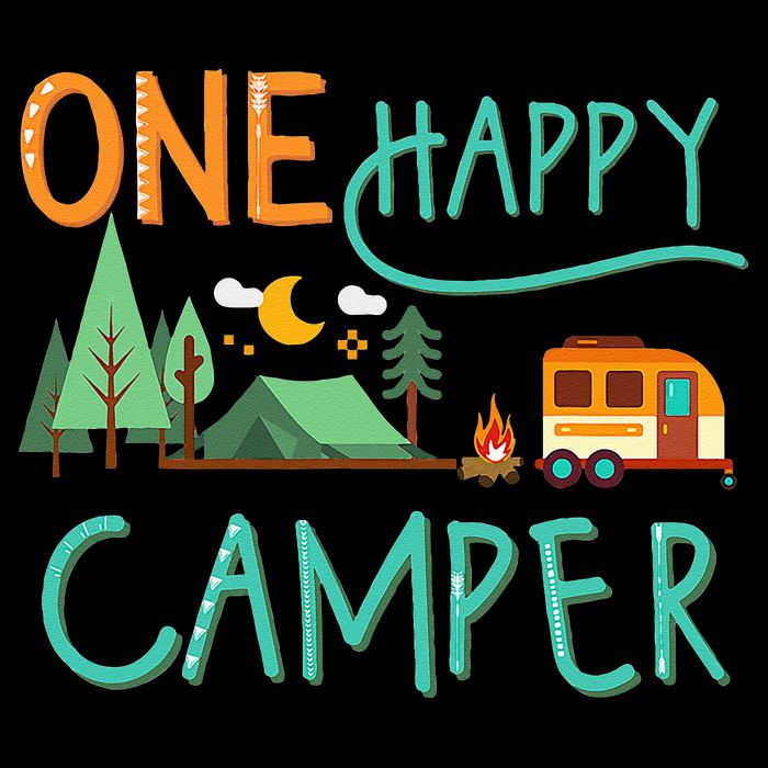 One Happy Camper First Birthday Camping Matching Flexfit Unipanel Trucker Cap