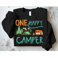 One Happy Camper First Birthday Camping Matching Sweatshirt