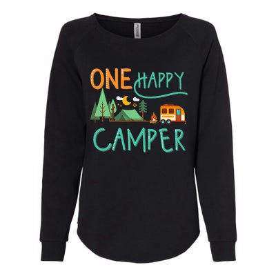 One Happy Camper First Birthday Camping Matching Womens California Wash Sweatshirt