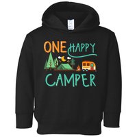 One Happy Camper First Birthday Camping Matching Toddler Hoodie