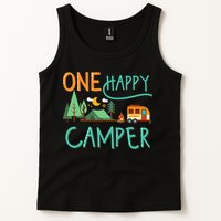 One Happy Camper First Birthday Camping Matching Tank Top