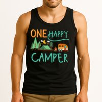 One Happy Camper First Birthday Camping Matching Tank Top