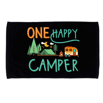 One Happy Camper First Birthday Camping Matching Microfiber Hand Towel