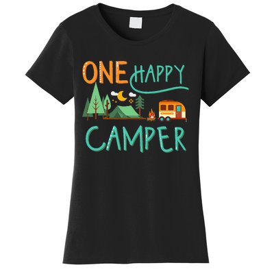 One Happy Camper First Birthday Camping Matching Women's T-Shirt