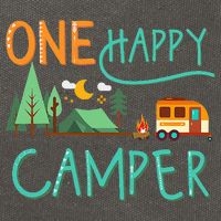 One Happy Camper First Birthday Camping Matching Cotton Canvas Backpack