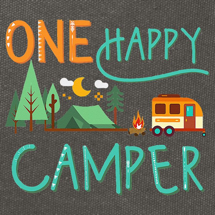 One Happy Camper First Birthday Camping Matching Cotton Canvas Backpack