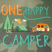 one happy camper first birthday design, Camping Matching Legacy Tie Dye Trucker Hat
