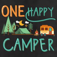 one happy camper first birthday design, Camping Matching Garment-Dyed Fleece Hoodie