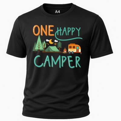 one happy camper first birthday design, Camping Matching Performance Shirt
