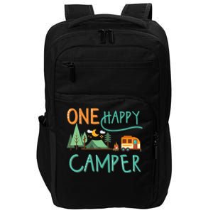 one happy camper first birthday design, Camping Matching Impact Tech Backpack