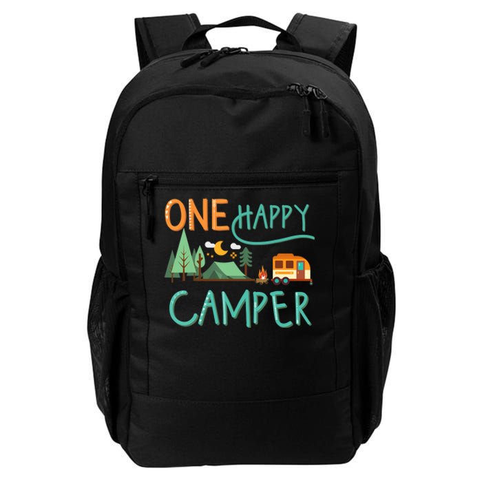 one happy camper first birthday design, Camping Matching Daily Commute Backpack