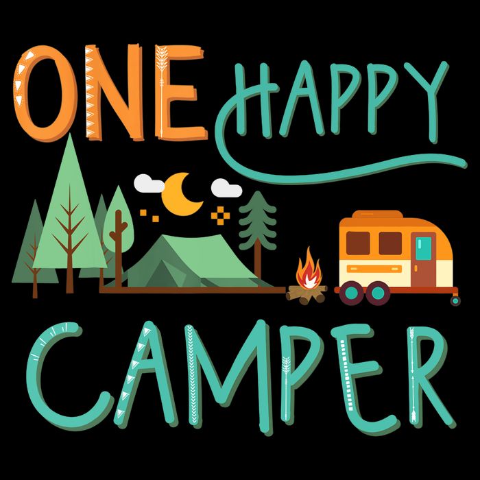 one happy camper first birthday design, Camping Matching 7-Panel Snapback Hat