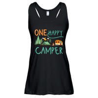 one happy camper first birthday design, Camping Matching Ladies Essential Flowy Tank