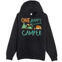one happy camper first birthday design, Camping Matching Premium Pullover Hoodie