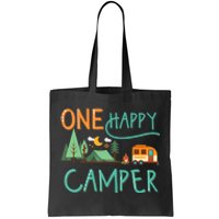 one happy camper first birthday design, Camping Matching Tote Bag