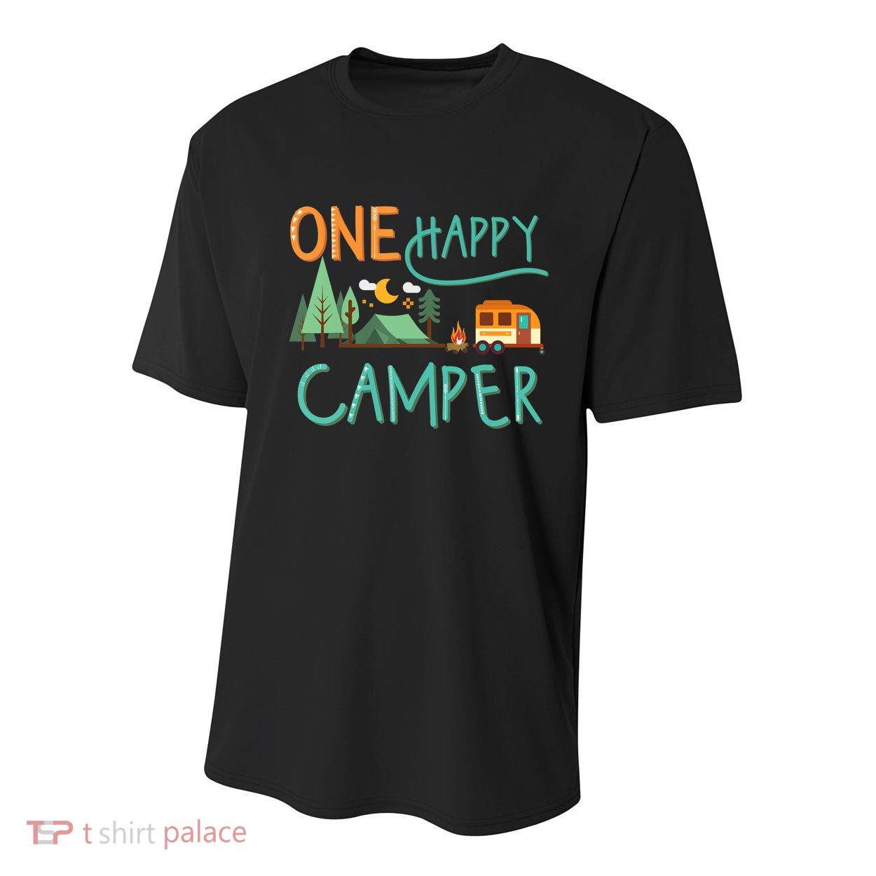 one happy camper first birthday design, Camping Matching Youth Performance Sprint T-Shirt
