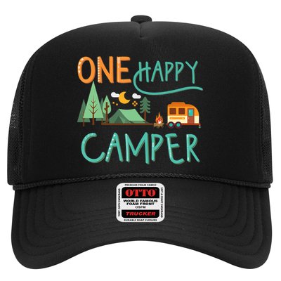 one happy camper first birthday design, Camping Matching Trucker Hat
