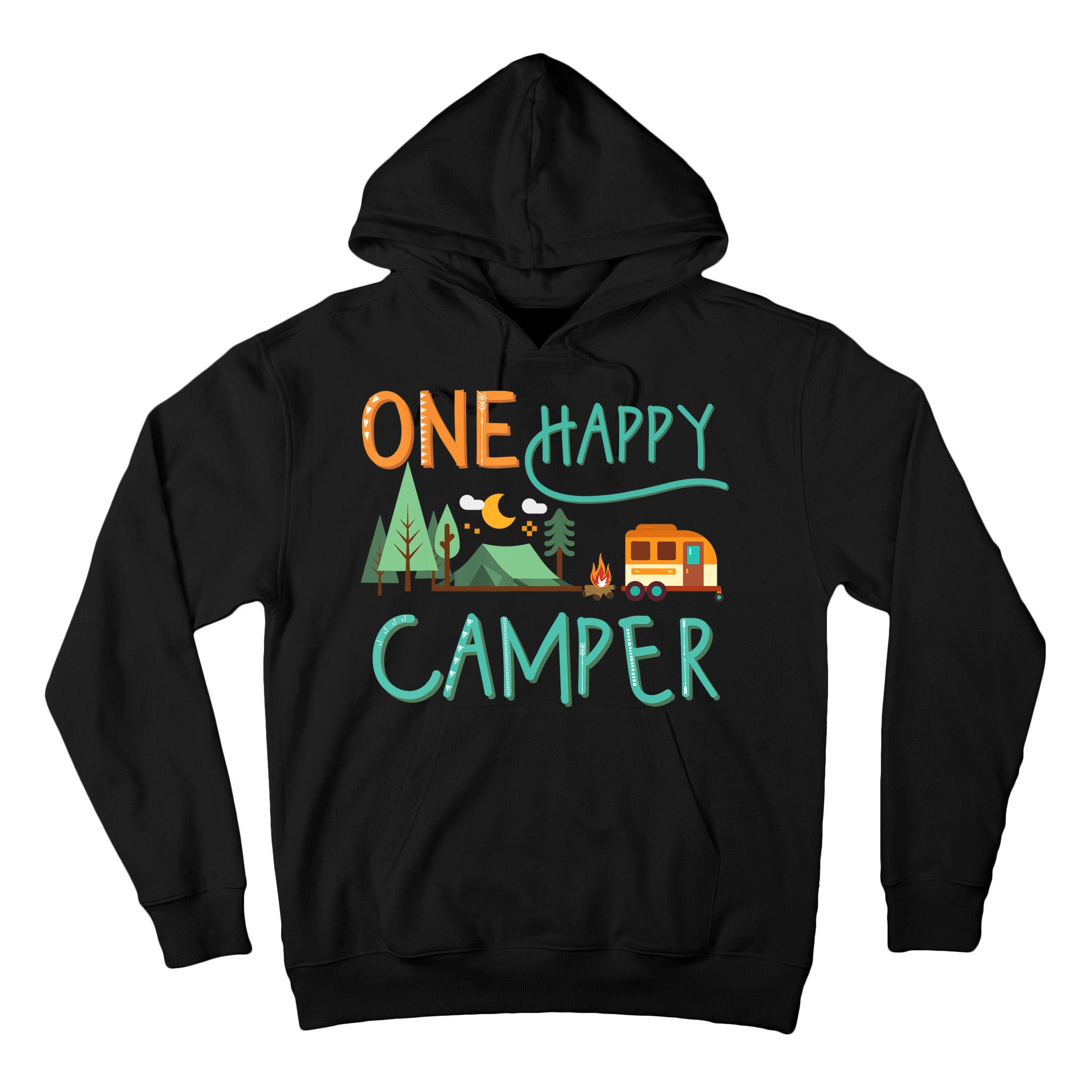one happy camper first birthday design, Camping Matching Tall Hoodie