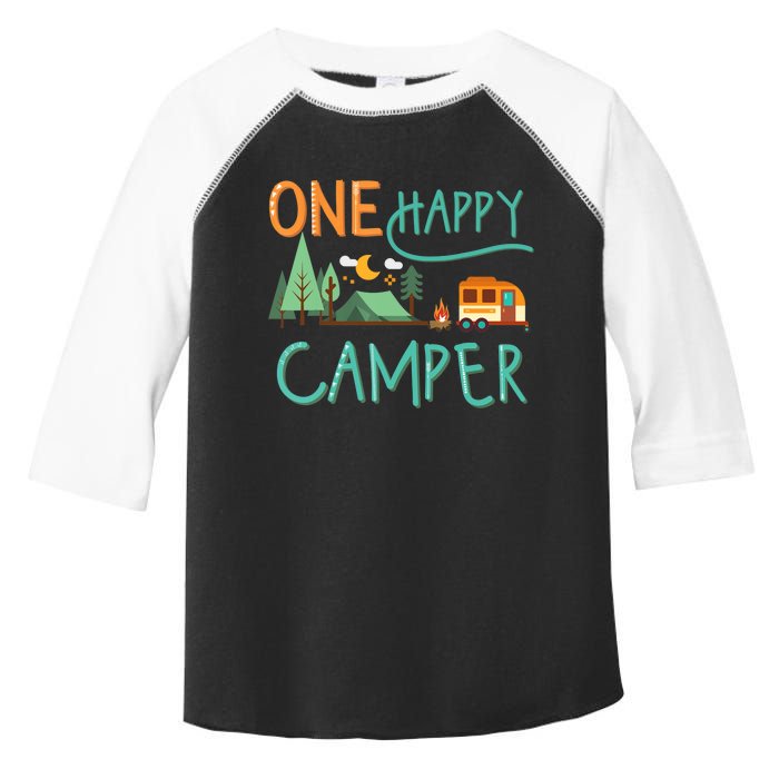 one happy camper first birthday design, Camping Matching Toddler Fine Jersey T-Shirt