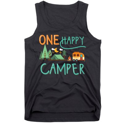 one happy camper first birthday design, Camping Matching Tank Top
