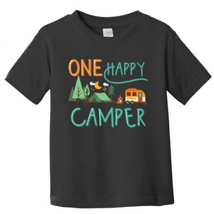 one happy camper first birthday design, Camping Matching Toddler T-Shirt