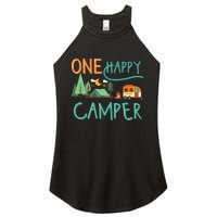 one happy camper first birthday design, Camping Matching Women's Perfect Tri Rocker Tank