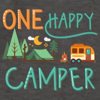 one happy camper first birthday design, Camping Matching Vector Backpack