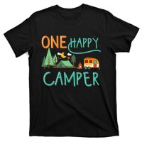 One Happy Camper First Birthday Camping Matching T-Shirt