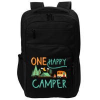 One Happy Camper First Birthday Camping Matching Impact Tech Backpack